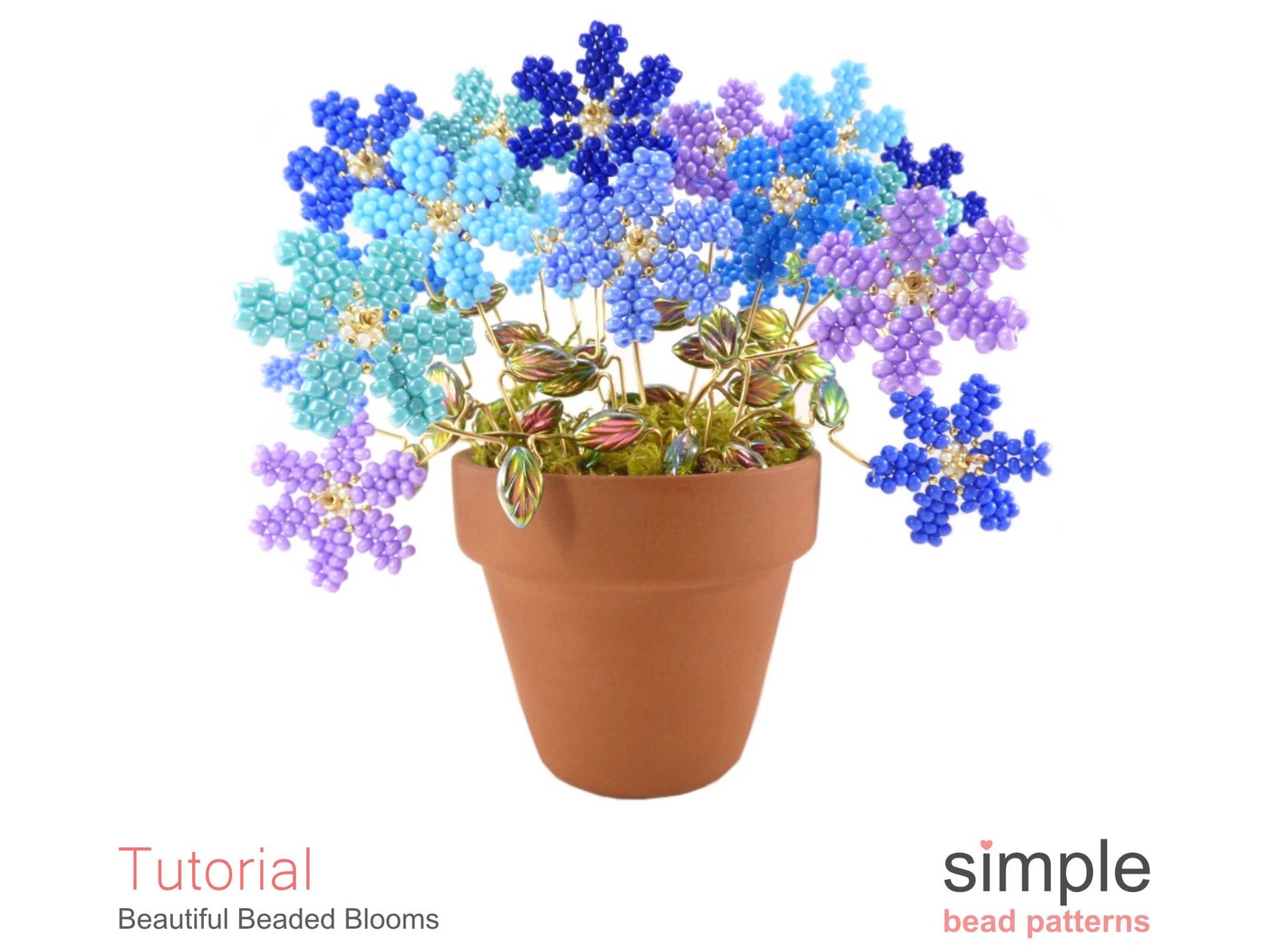 Beaded Flowers Patterns Beaded Flowers Tutorial How to Make Etsy