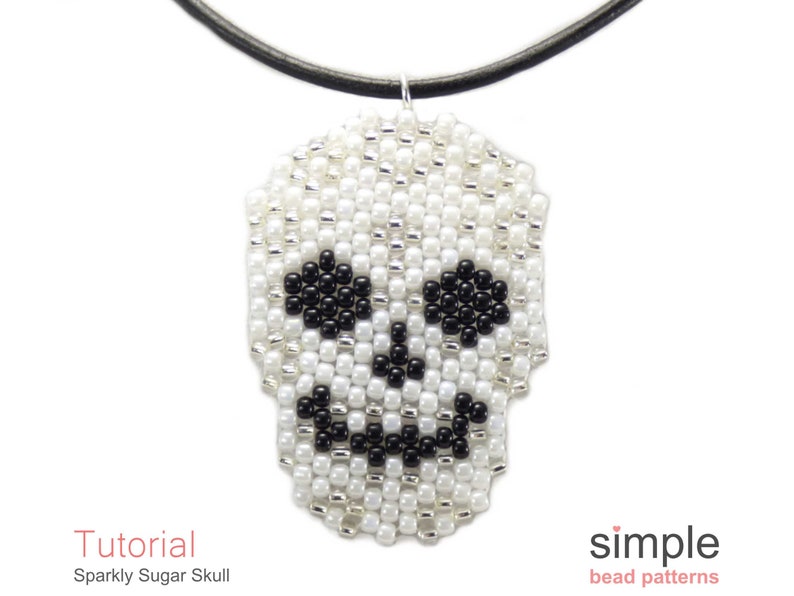 Sugar Skull Beading Pattern PDF: "Sparkly Sugar Skull Collection" Design bild 7