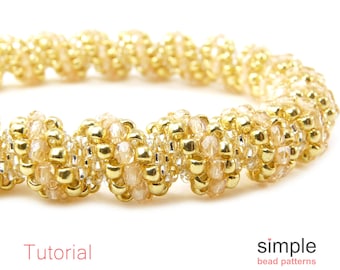 Cellini Spiral Tubular Peyote Stitch Pattern PDF: "Cellini" Design