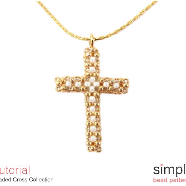 Beaded Cross Necklace Patterns Etsy