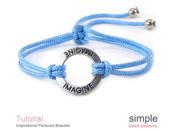 Bracelet Tutorial Jewelry Making Instructions, Paracord Bracelet, Slide  Knot Bracelet, Inspirational Bracelet, Tassel DIY Bracelet, P-00225 -   Sweden