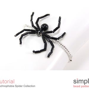 Beaded Spiders Tutorial PDF: "Arachnophobia Spider Collection" Design image 8