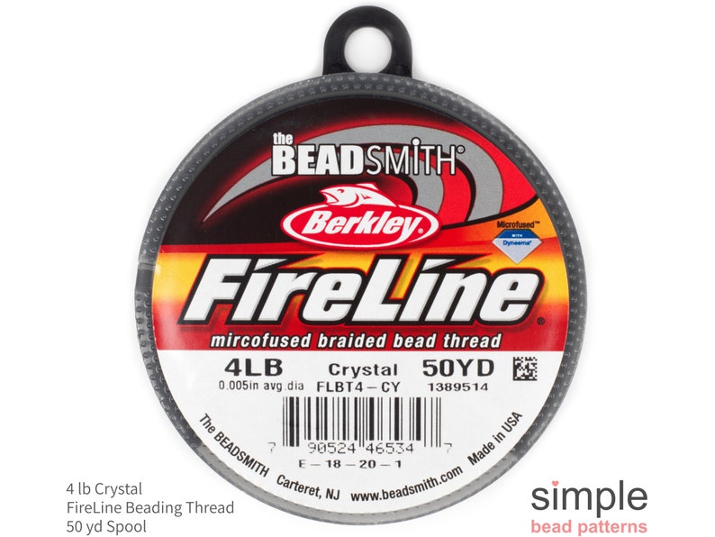 4 LB Crystal Fireline Beading Thread 50 Yds Fireline Crystal Etsy