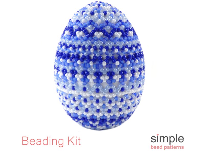 Beaded Easter Eggs Kit Bead Kits for Adults Beadweaving Etsy