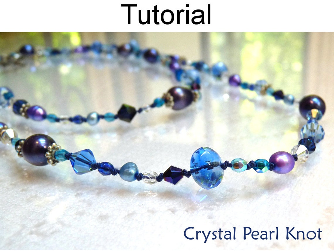 Pearl Knot Beading Pattern Tutorial Jewelry Making Etsy
