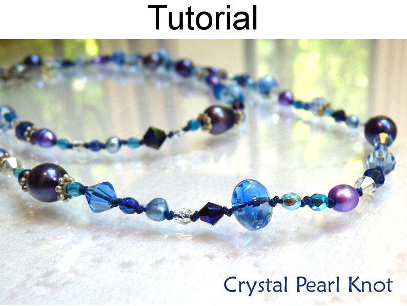 Pearl Knot Beading Pattern Tutorial Jewelry Making Etsy