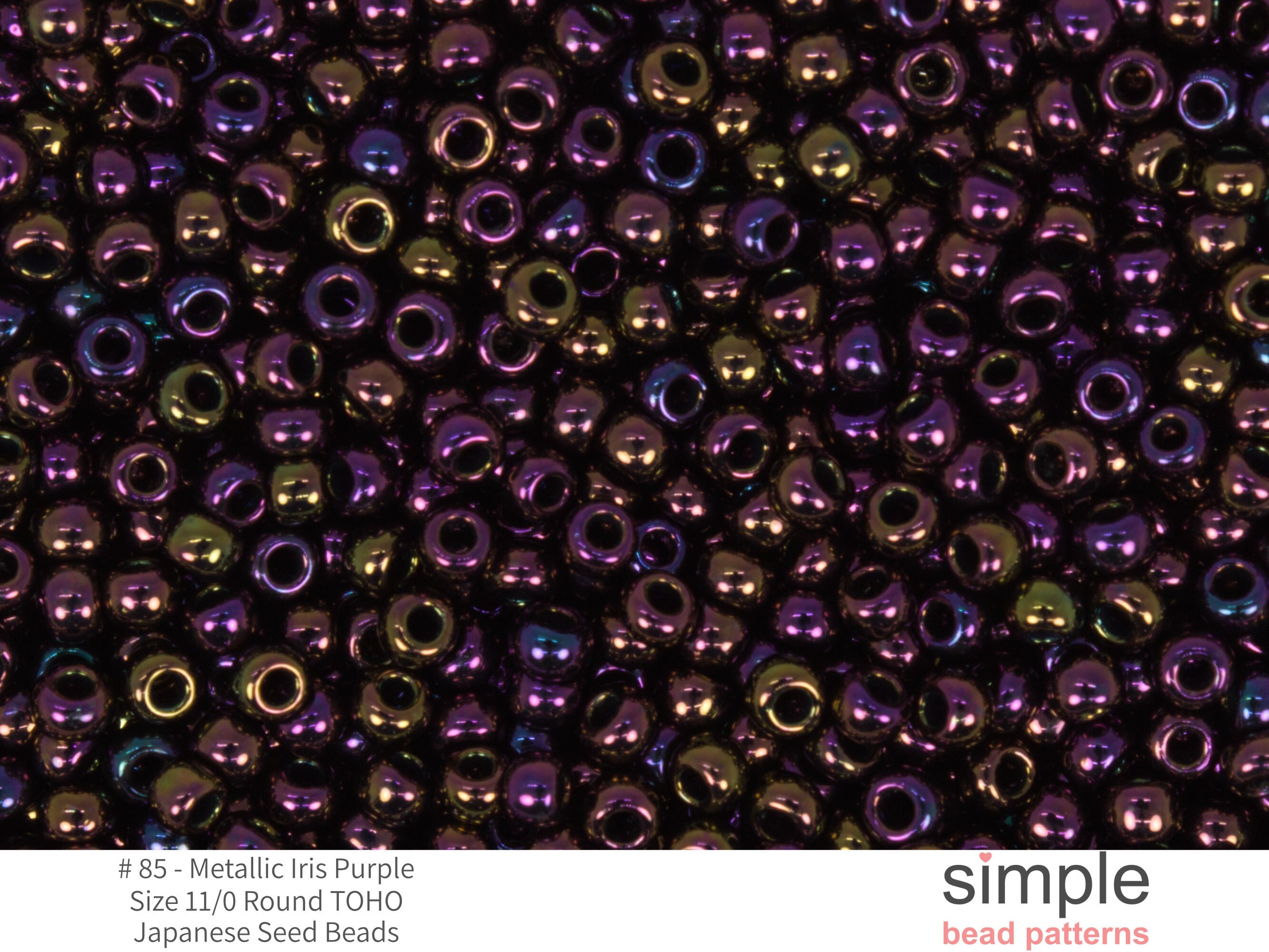 Demi 11-85, Toho, 7.2g Metallic Iris Purple Demi 11-85, Toho, 7.2g Metallic Iris Purple