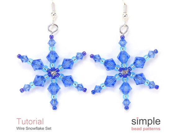 Crystal snowflake earrings deals