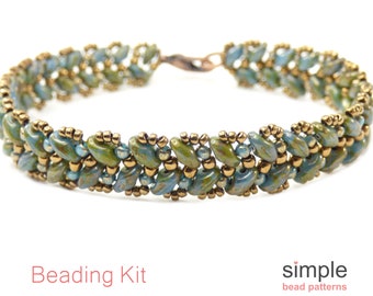 SuperDuo Bracelet Making Kit, Jewelry Making Kits for Adults and Beginners, Beading Kit, Beaded Bracelet Kit, Beadweaving Kits, K-00081
