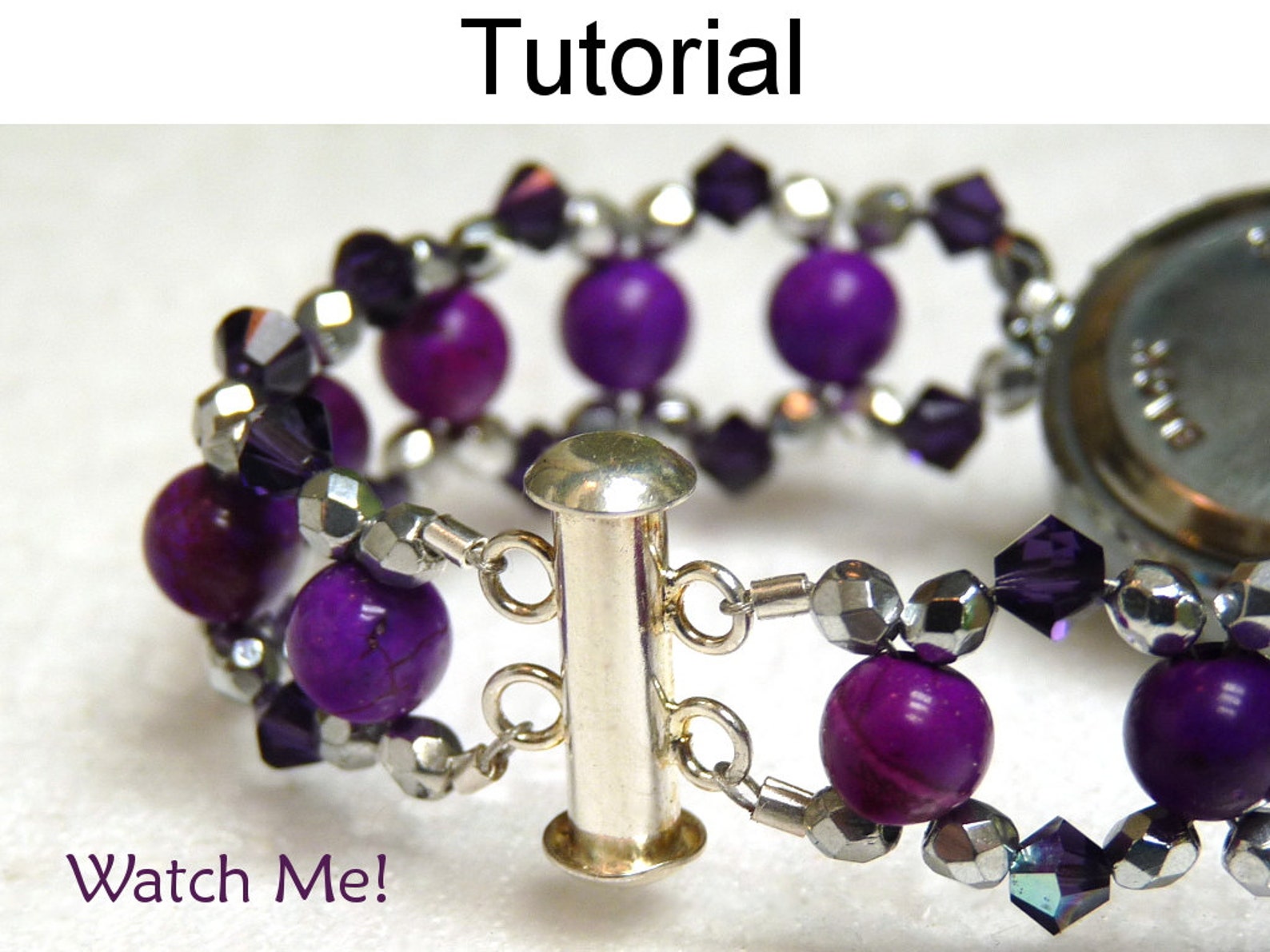 Beaded Watch Band Patterns and Tutorial Beaded Watch Bracelet Etsy