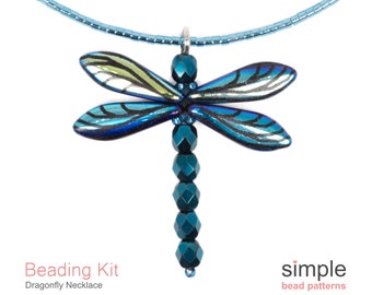 Beginner Jewelry Making Kit for Adults: "Dragonfly" Design