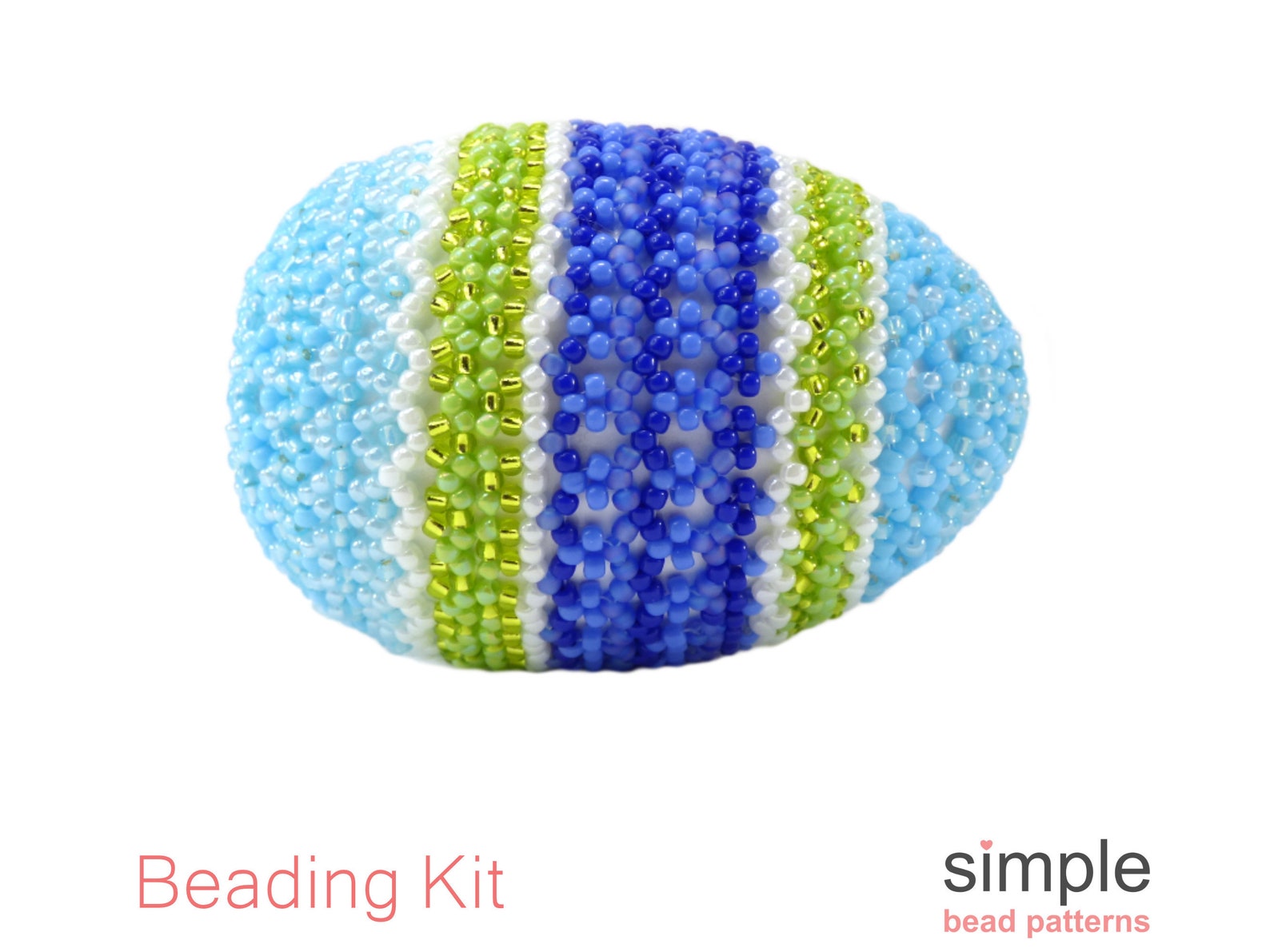 Beaded Easter Eggs Kit Bead Kits for Adults Beadweaving Etsy