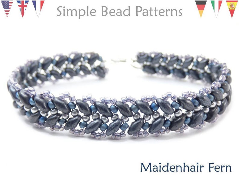 Easy Beginner Super Duo Beading Patterns Jewelry Making Etsy