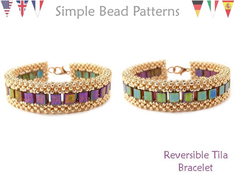 Cubic Right Angle Weave Bracelet Pattern CRAW Beading Pattern Etsy