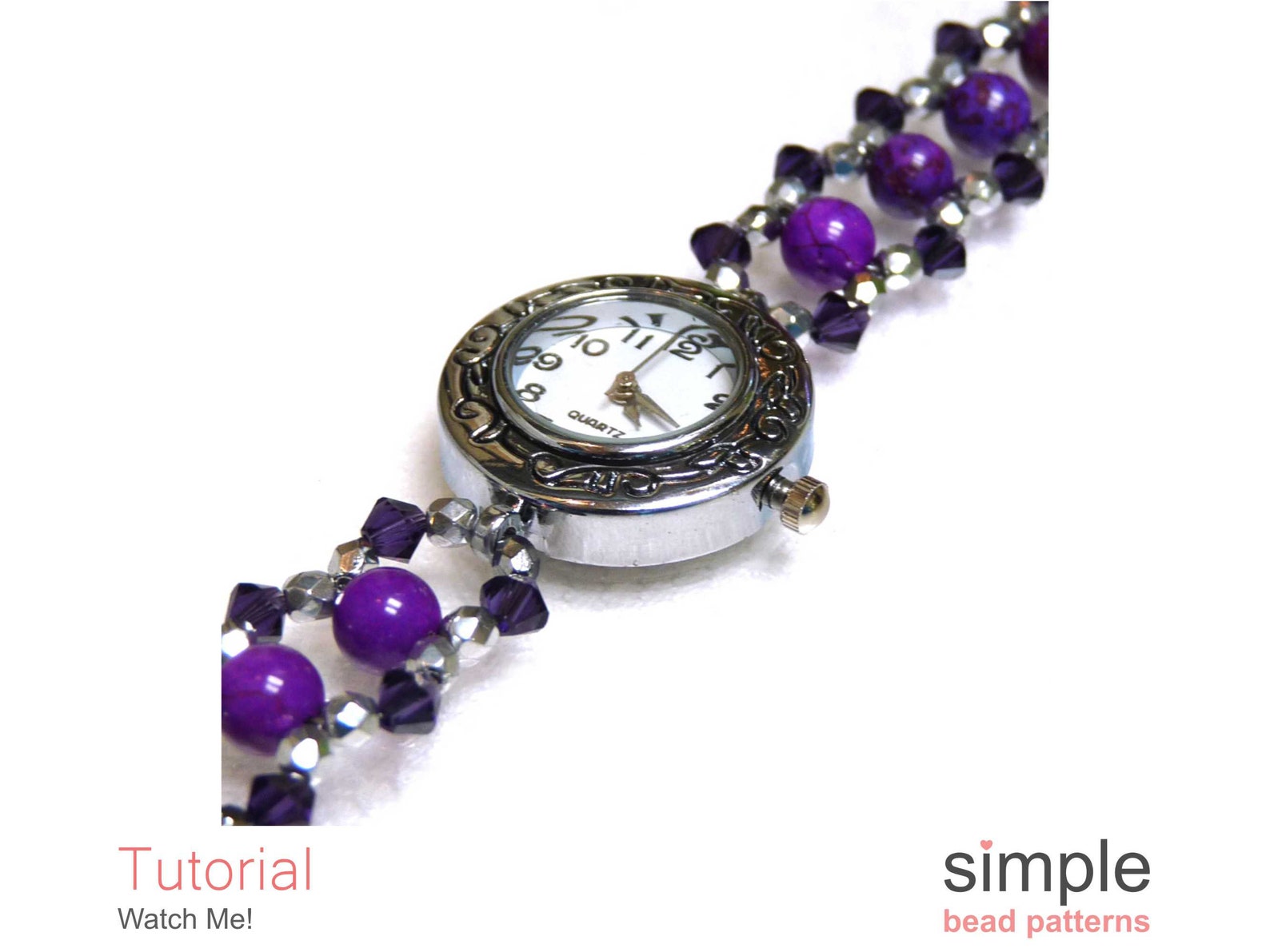 Beaded Watch Band Patterns and Tutorial Beaded Watch Bracelet Etsy