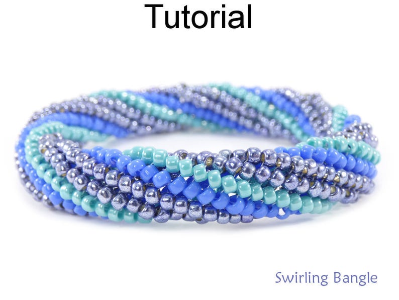 Simple Bead Patterns Bangle Bracelet Beading Patterns Etsy