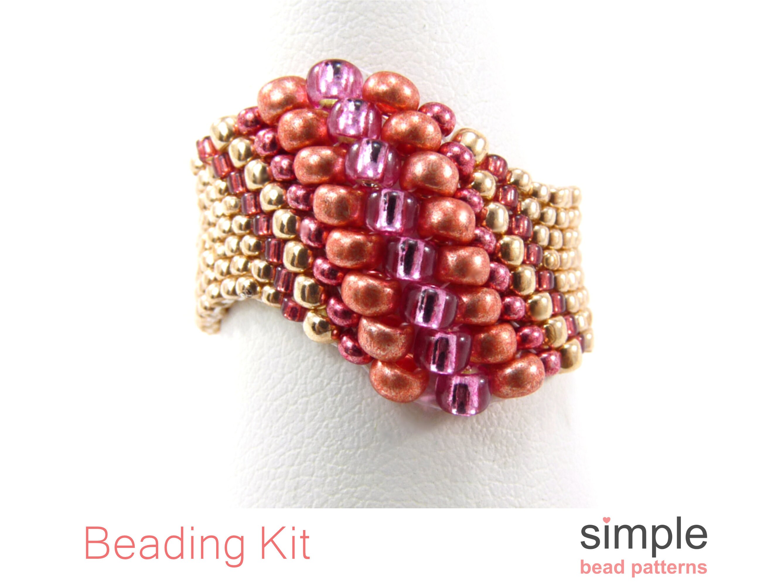 Ring Making Kit Ring Kits Jewelry Making Beaded Ring Kit Etsy Australia