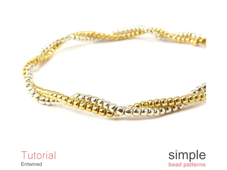 Twisted Herringbone Stitch Beaded Spiral Bracelet Pattern Etsy