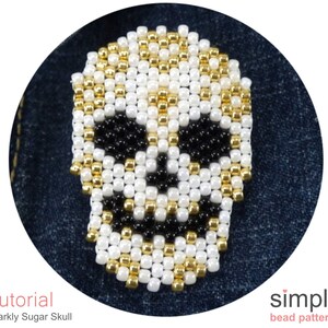 Sugar Skull Beading Pattern PDF: "Sparkly Sugar Skull Collection" Design bild 3