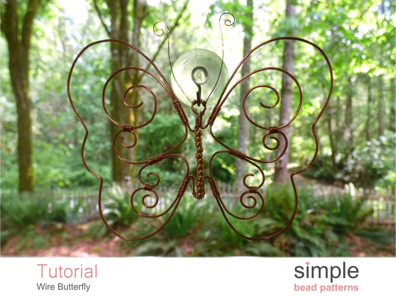 Bead and Wire Butterfly Tutorial DIY Beaded Suncatchers or Etsy