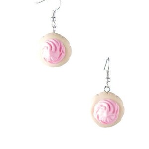 Iced Gem Biscuit Earrings- mini fimo food retro rockabilly jewellery
