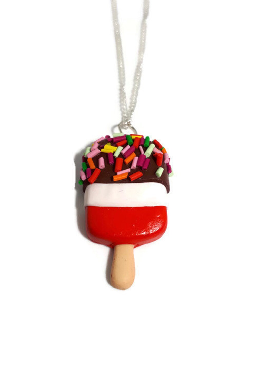 Fab Ice Lolly Ice Cream Fimo Necklace- Summer Kitsch Kawaii Retro ...