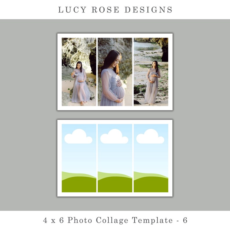 4 X 6 Canva Template, Photo Collage Template Etsy