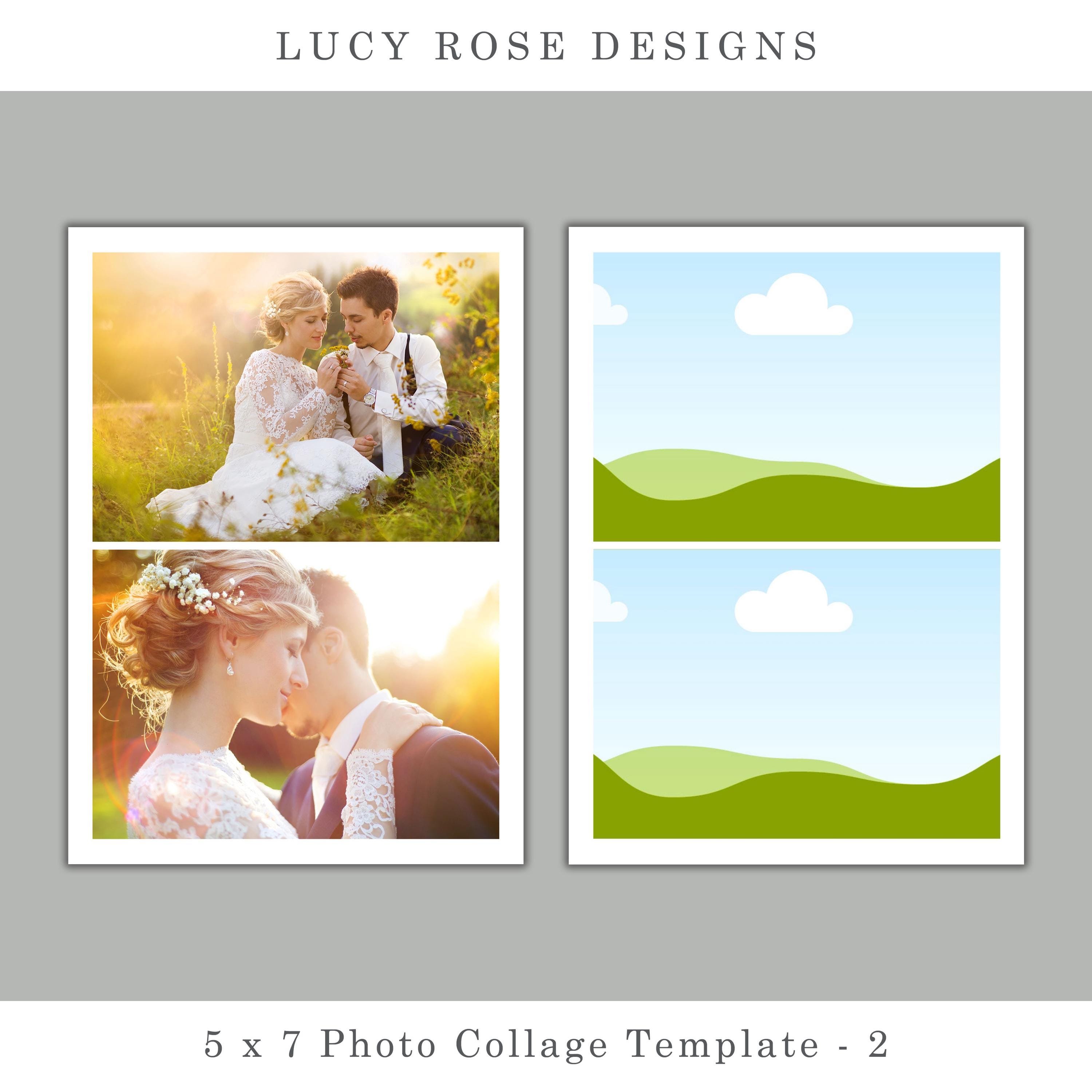 5 X 7 Canva Template, Photo Collage Template - Etsy