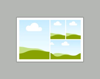 4 x 6 Canva Template, Photo Collage Template