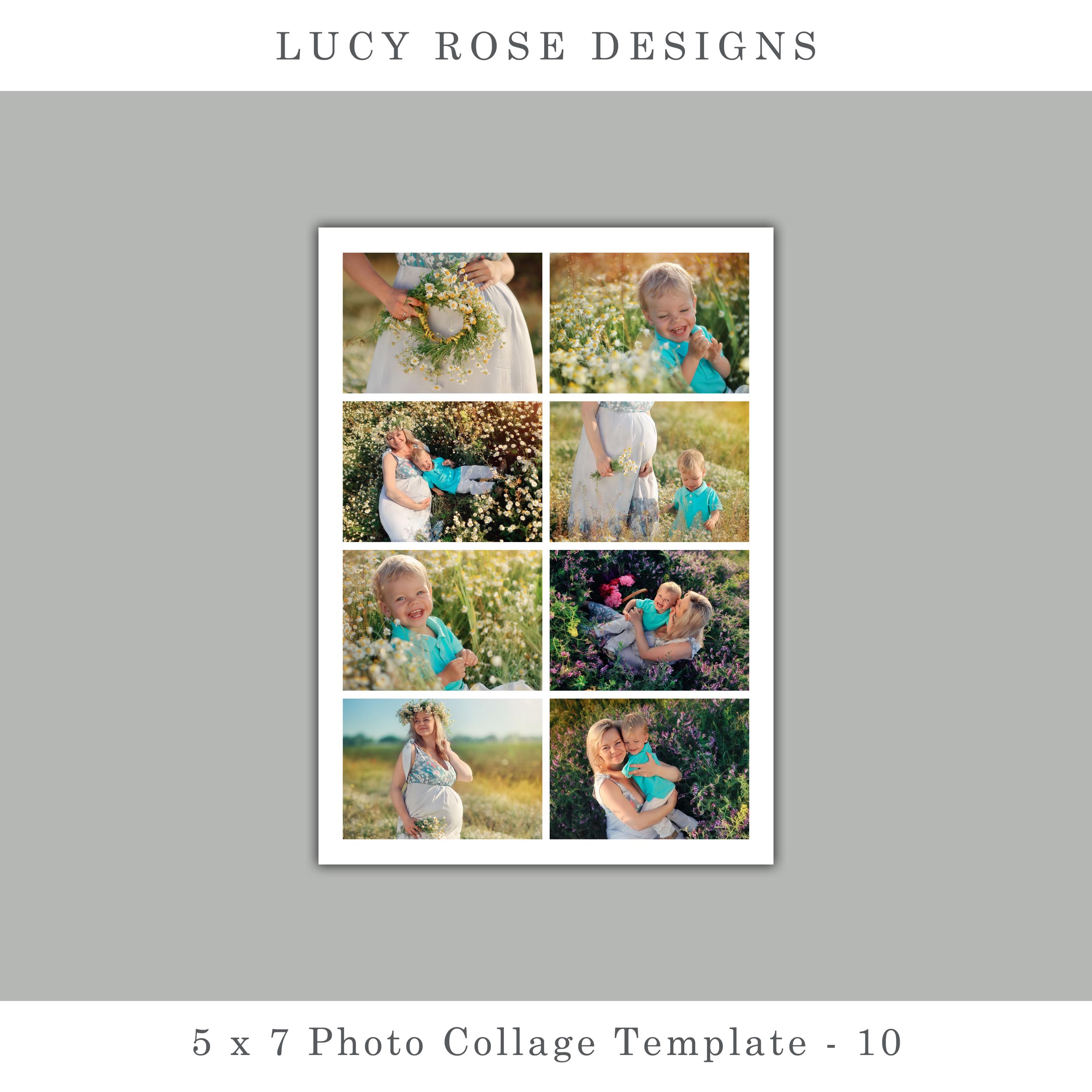 5 X 7 Canva Template, Photo Collage Template - Etsy