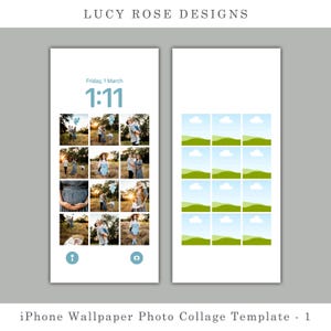 iPhone-bakgrund Canva-mall, fotokollage