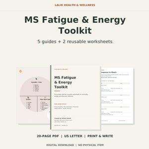 MS Fatigue Planner Bundle with Energy Trackers and Pacing Guides PDF