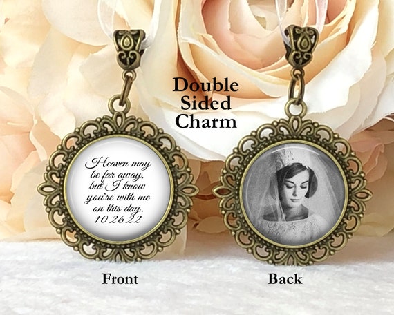 Wedding Bouquet Photo Memory Charm - Wedding Bouquet Charm