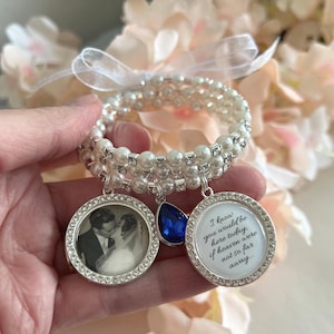 Bridal Bouquet Charm, Bridal Charm, Wedding Bouquet Charm, Memorial Photo Charm, Bling Wedding Charm