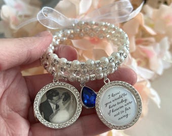 Bridal Bouquet Charm, Bridal Charm, Wedding Bouquet Charm, Memorial Photo Charm, Bling Wedding Charm