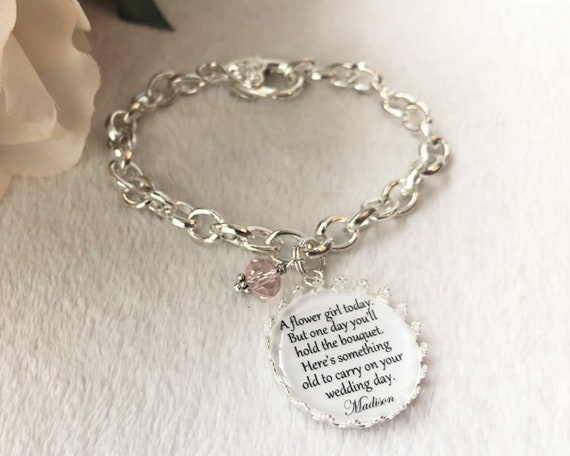 etsy flower girl bracelet