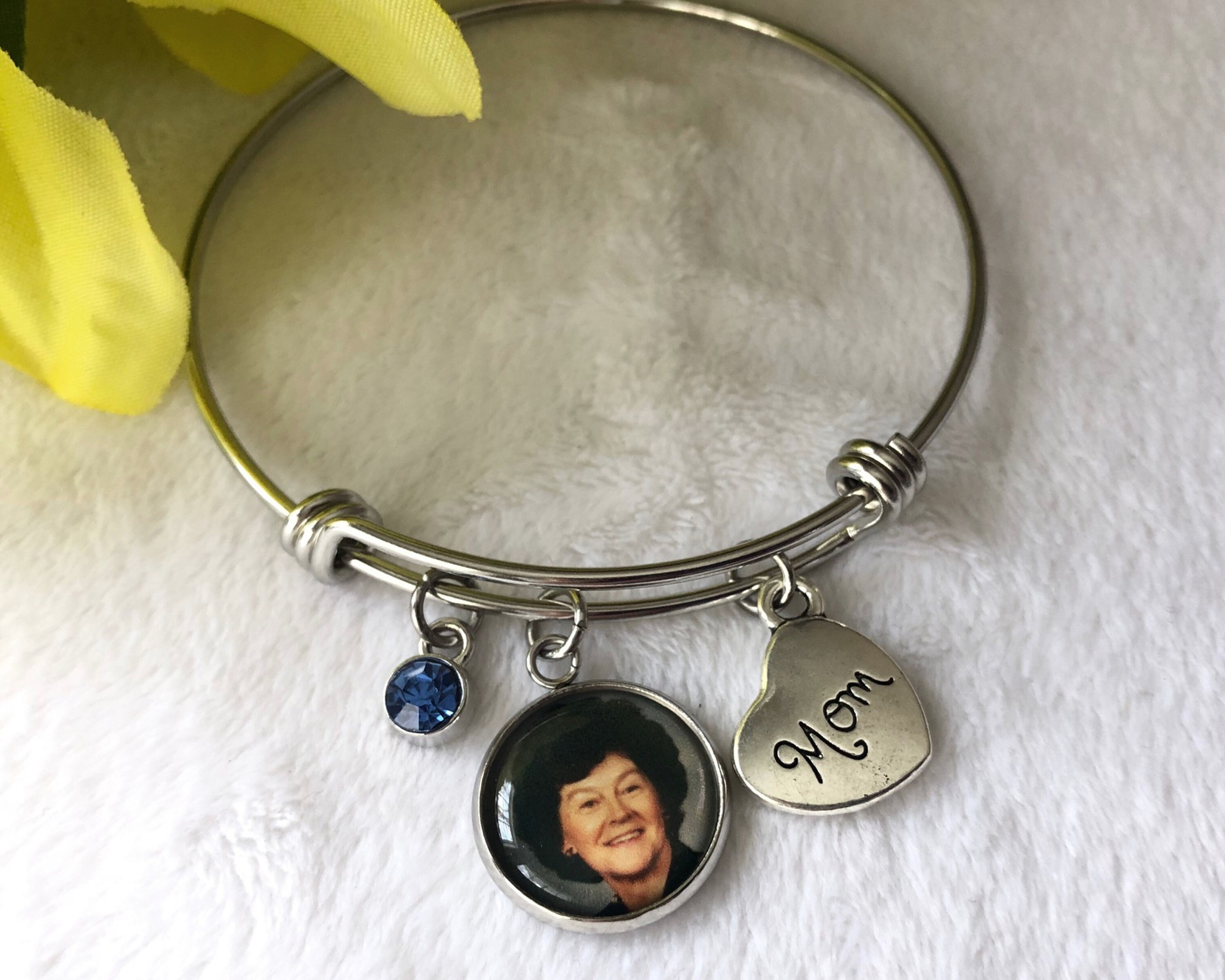 personalized Photo Charm Bracelet For Mum Anniversary Gift Wedding Grandma 