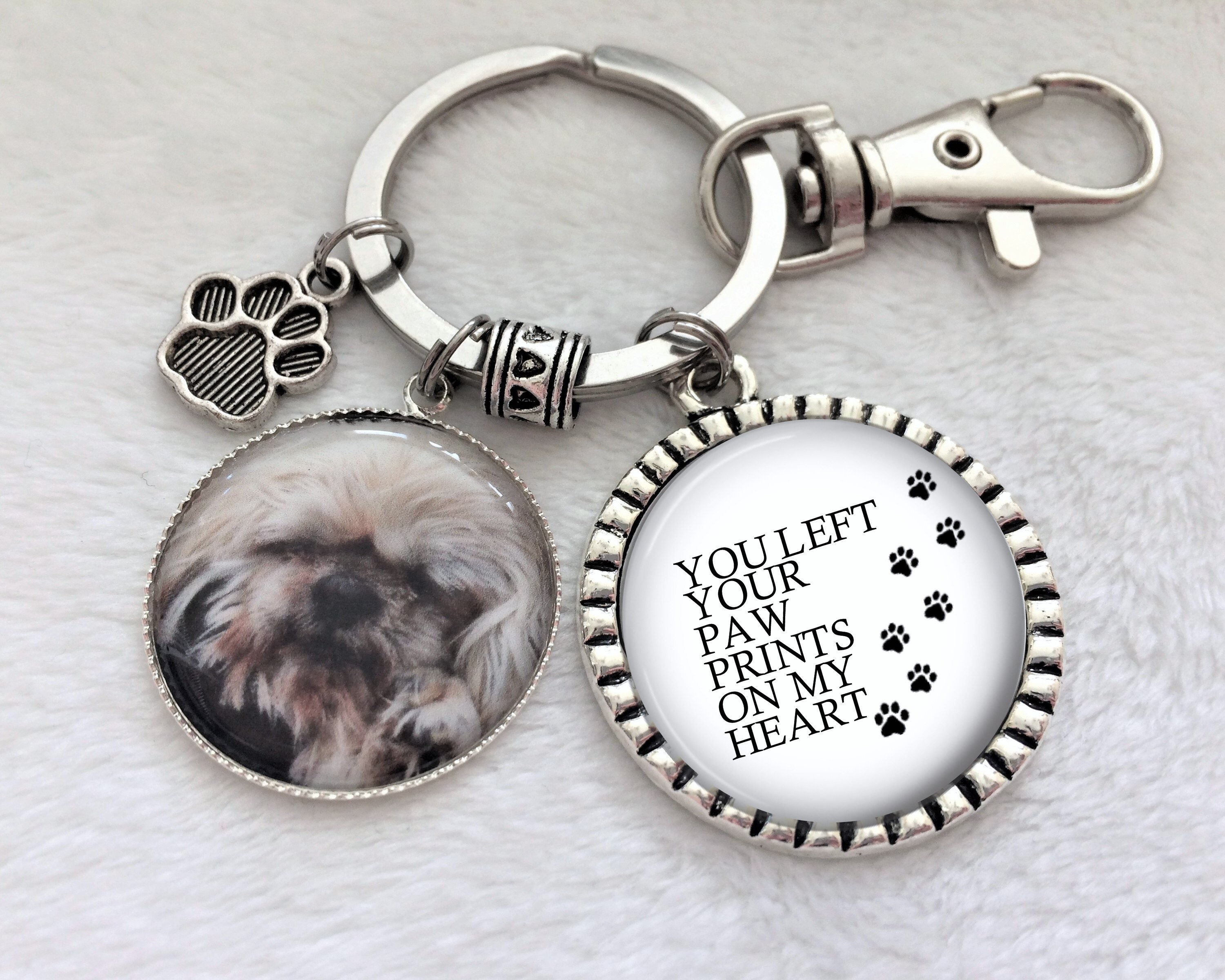 Pet Memorial Keychain Loss of PET Dog or Cat Keychain Key Etsy Canada