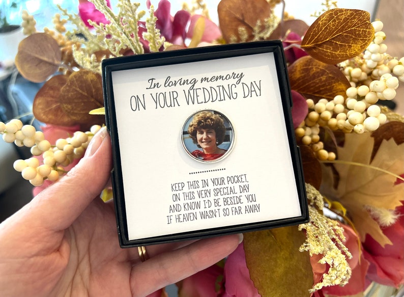 Encanto de bolsillo, Moneda de bolsillo conmemorativa de la boda, Encanto conmemorativo, Ficha de bolsillo, Moneda de bolsillo del novio, Recuerdo personalizado para el novio, Memoria de bolsillo imagen 1