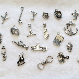 Add a CHARM or BEADS, Additional Charms, Rhinestone Charms, Silver Charms Heart Apple Friends etc. image 6