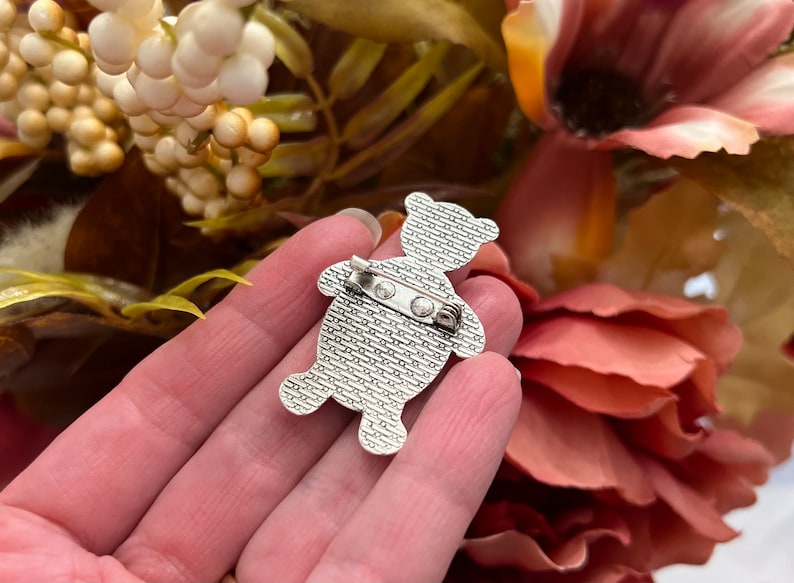 Ring Bearer Gift, Teddy Bear Pin, Ring Security Pin, Custom Ring Bearer Gift, Groom's Attendant Boutonnière Pin, Page Boy, Bridal Party Gift image 4