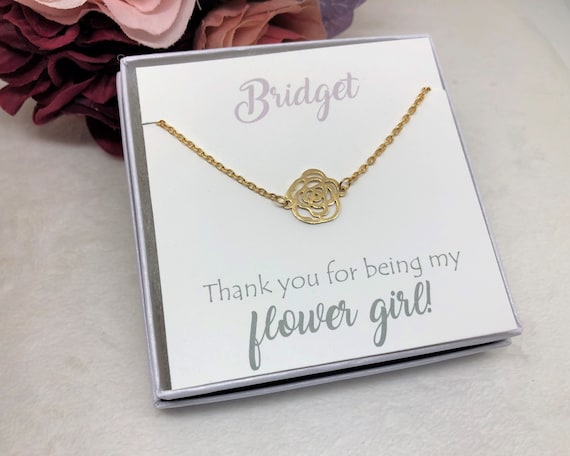 thank you for being my flower girl gift