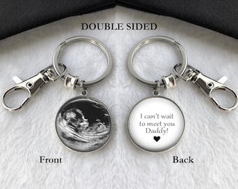 Sonogram Keychain, Personalized New Parent Gift, Ultrasound Keepsake