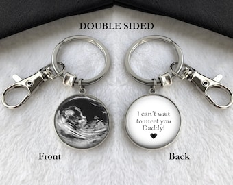 Baby's Sonogram Keychain for Expectant Father or Mother, Ultrasound Keychain, Pregnancy Gift, New Baby, Gift for New Dad & Mom