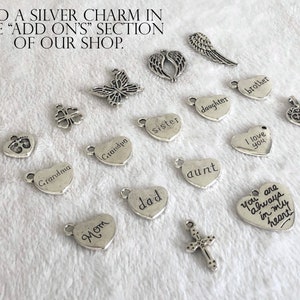 Add a CHARM or BEADS, Additional Charms, Rhinestone Charms, Silver Charms Heart Apple Friends etc. image 1