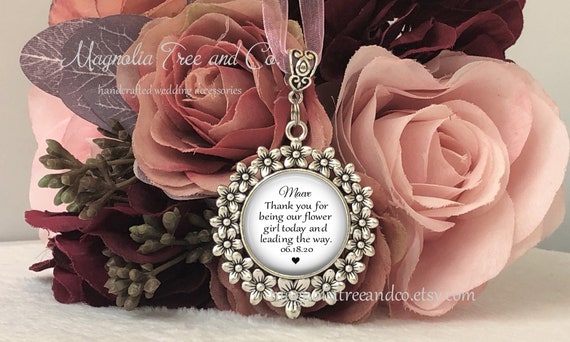 flower girl keepsake charm