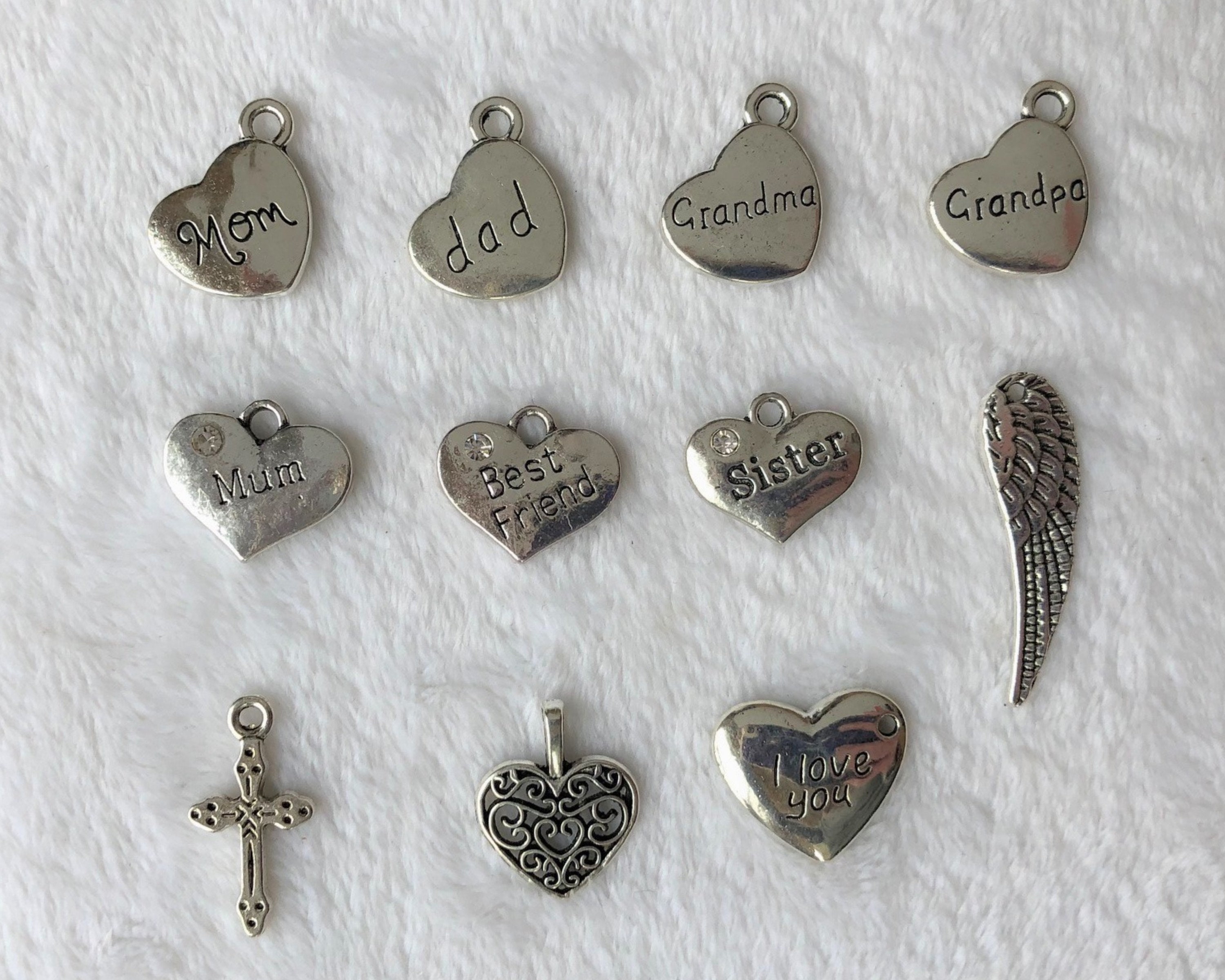 Add a CHARM or BEADS, Additional Charms, Rhinestone Charms, Silver Ch…