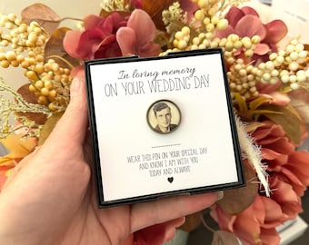 Memorial Photo Lapel Pin: Personalized Wedding Keepsake