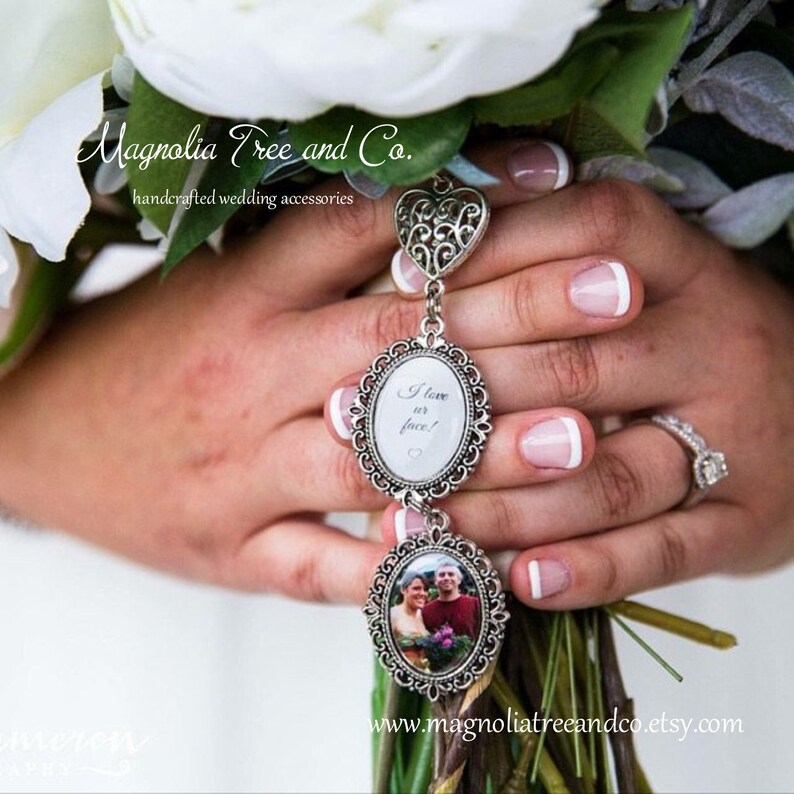 Bouquet Charm Bridal Bouquet Charm Memorial Photo Charm Etsy Canada
