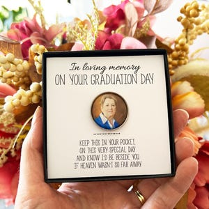 Charm de poche, Pièce de poche commémorative de l'obtention du diplôme, breloque commémorative pour diplômé, jeton de poche, souvenir personnalisé pour diplômé, souvenir de poche